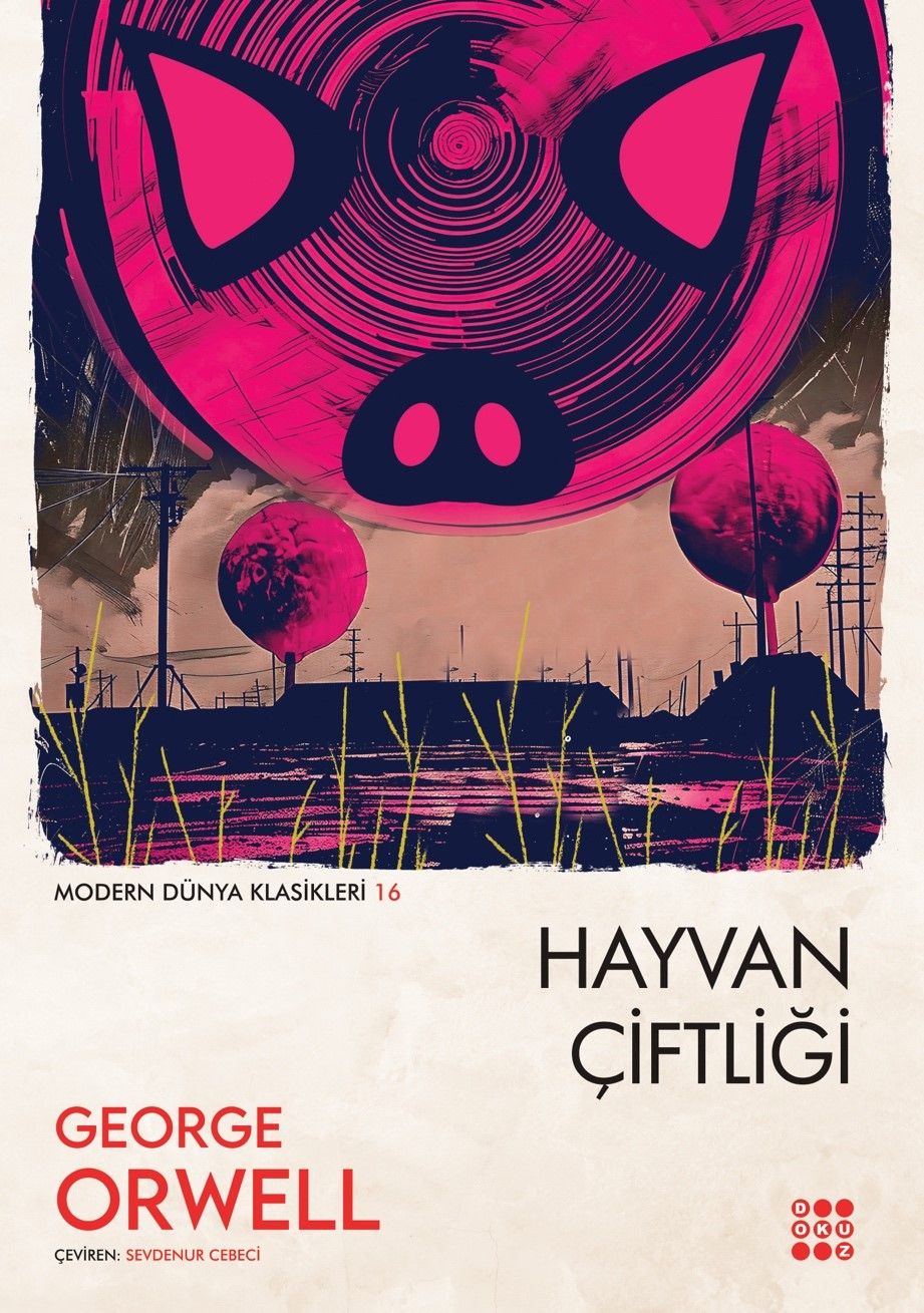 Hayvan Çiftliği – George Orwell – Dokuz Yayınları – kitap kapağı