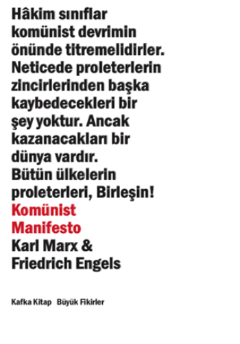 Komünist Manifesto – Karl Marx & Friedrich Engels – Kafka Yayınevi – kitap kapağı
