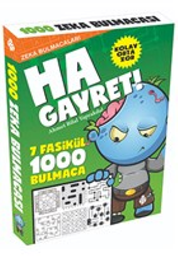 Ha Gayret! - Zeka Bulmacaları 7 Fasikül - 1000 Bulmaca - Uğurböceği Yayınları Kitap