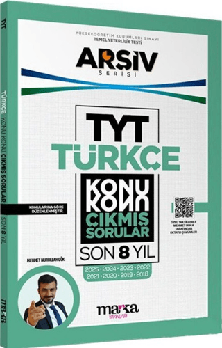 TYT Türkçe Konu Konu Son 8 Yıl Çıkmış Sorular - Marka Yayınları Kitap