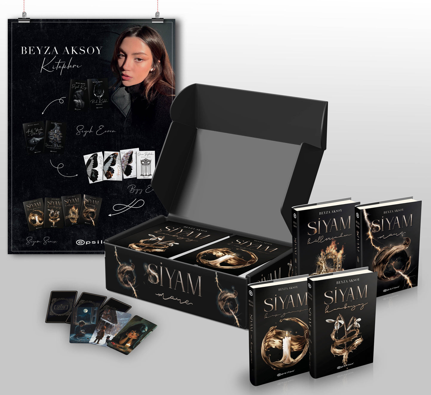 Siyam Serisi 4 Kitap Set (Ciltli) – Beyza Aksoy – Epsilon Yayınları – kitap kapağı