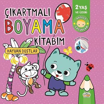 Çıkartmalı Boyama Kitabım-Hayvan Dostlar – Kolektif – Parıltı Yayınları – kitap kapağı