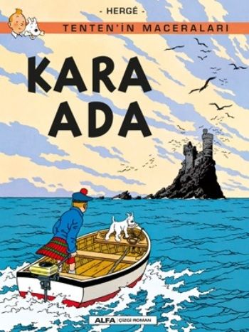 Kara Ada - Tenten'in Maceraları 7 – Herge – Alfa Yayınları – kitap kapağı