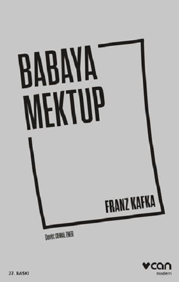 Babaya Mektup – Franz Kafka – Can Yayınları – kitap kapağı