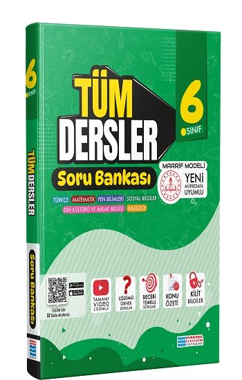 6. Sınıf Tüm Dersler Soru Bankası (Maarif Model) - Evrensel İletişim Yayınları Kitap