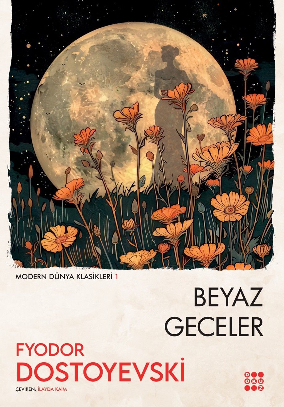 Beyaz Geceler – Fyodor Mihayloviç Dostoyevski – Dokuz Yayınları – kitap kapağı