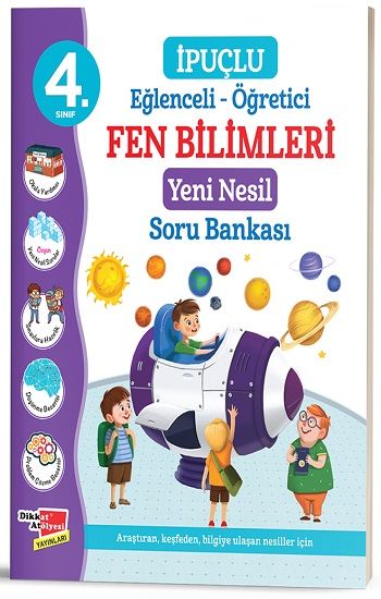 4. Sınıf Eğlenceli - Öğretici İpuçlu Fen Bilimleri Yeni Nesil Soru Bankası - Dikkat Atölyesi Yayınları Kitap