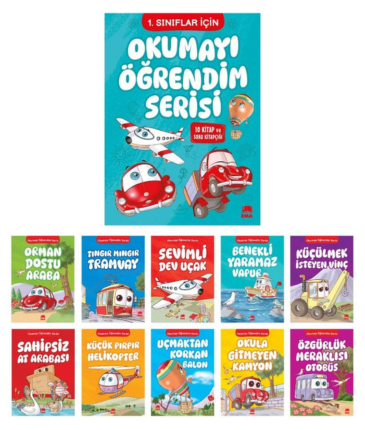 Okumayı Öğrendim Serisi (10 Kitap) – Erdinç Akbaş – Ema Kitap – kitap kapağı