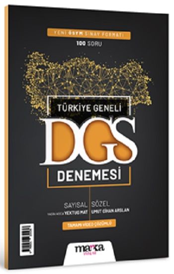 2025 DGS Türkiye Geneli Sayısal Sözel Yeni Sınav Müfredatına Uygun Deneme – Yasin Kara & Umut Cihan Arslan – Marka