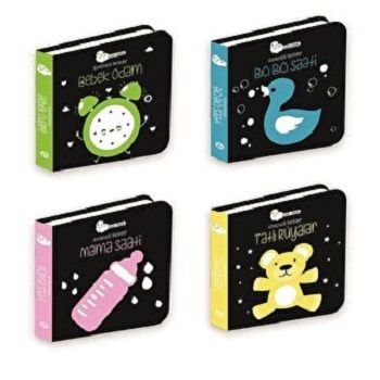 Akıllı Bebek - Kontrast Renkler Seti 4 Kitap Takım - Beta Kids Kitap