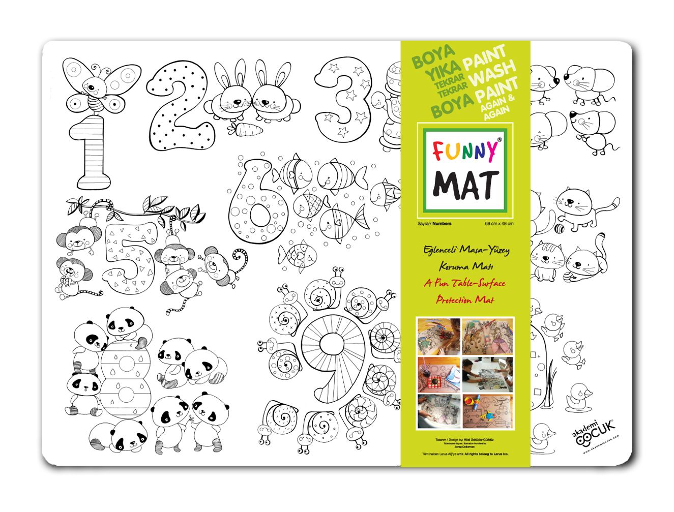 Funny Mat - Sayılar - Akademi Çocuk - Funny Mat Kitap