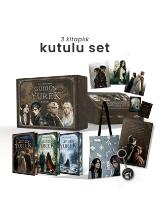 Gümüş Yürek Serisi - Üç Kitaplık Hediyeli Yan Boyamalı Kutu(Ciltli) - Guardian Kitap
