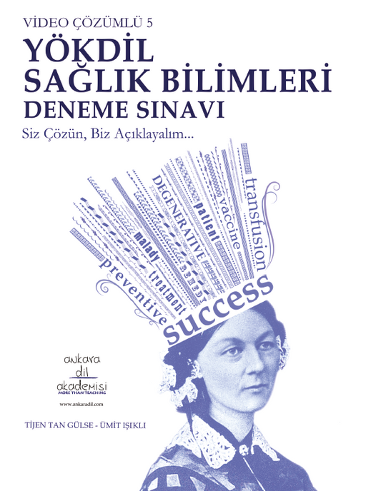 Video Çözümlü 5 YÖKDİL Sağlık Bilimleri Deneme Sınavı - Ankara Dil Akademisi Kitap