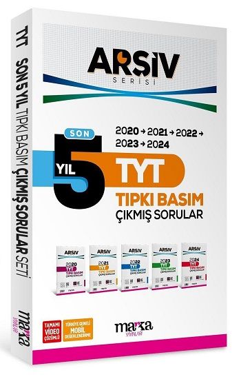 Son 5 Yıl TYT ARŞİV Serisi Tıpkı Basım Fasikül Fasikül Çıkmış Sorular Tamamı Video Çözümlü - Marka Yayınları Kitap
