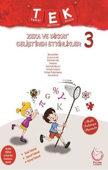 3. Sınıf Zeka ve Dikkat Geliştiren Etkinlikler - Palme Yayıncılık Hazırlık Kitapları Bayilik Ürünleri Kitap