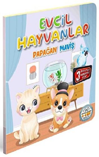Evcil Hayvanlar Papağan Maviş – Kolektif – 0-6 Yaş Yayınları – kitap kapağı