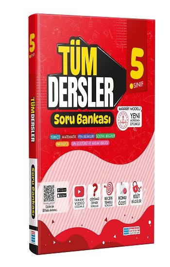 5.Sınıf Tüm Dersler Video Çözümlü Soru Bankası - Evrensel İletişim Yayınları Kitap