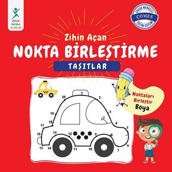 Zihin Açan Nokta Birleştirme Taşıtlar - Çocuk Gelişimi Yayınları Kitap