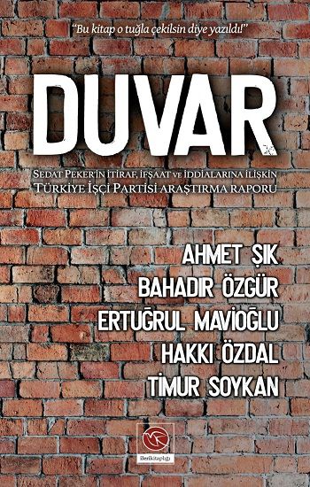 Duvar – Ahmet Şık – İleri Kitaplığı – kitap kapağı