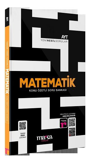 2025 AYT Matematik Konu Özetli Yeni Nesil Soru Bankası Tamamı Video Çözümlü (Ciltli) - Marka Yayınları Kitap