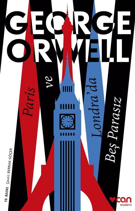 Paris ve Londra’da Beş Parasız – George Orwell – Can Yayınları – kitap kapağı