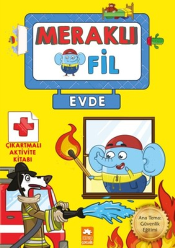 Meraklı Fil - Evde – Kolektif – Eksik Parça Yayınları – kitap kapağı