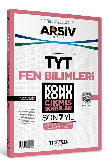 TYT FEN BİLİMLERİ Konu Konu ÇIKMIŞ SORULAR Son 7 – Ösym Komisyon – Marka Yayınları – kitap kapağı