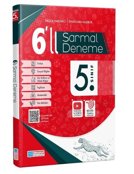 5. Sınıf 6'lı Sarmal Deneme – Kolektif – Evrensel İletişim Yayınları – kitap kapağı