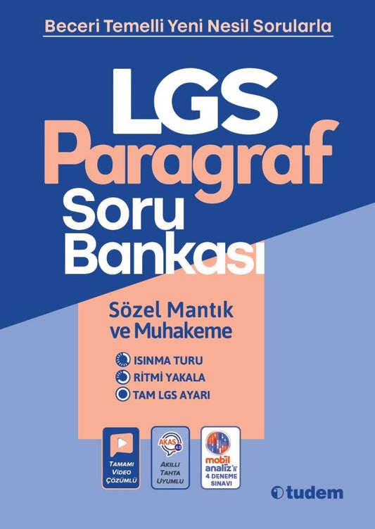 LGS Paragraf Soru Bankası - Tudem Eğitim Yayınları Kitap