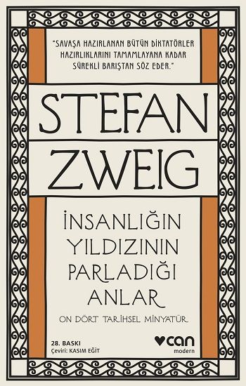 İnsanlığın Yıldızının Parladığı Anlar – Stefan Zweig – Can Yayınları – kitap kapağı
