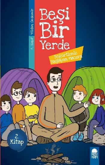 Böğürtlenle Başlayan Macera - Beşi Bir Yerde (4. Sınıf) – Vildan Özdemir – Mavi Kirpi Yayınları – kitap kapağı