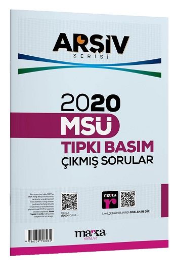 2020 MSÜ ARŞİV SERİSİ Tıpkı Basım Çıkmış Sorular Tamamı Video Çözüm - Marka Yayınları Kitap