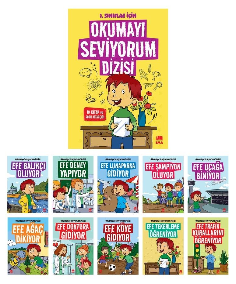 Okumayı Seviyorum (10 Kitap) – Fatma Işık – Ema Kitap – kitap kapağı