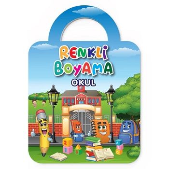 Okul - Renkli Boyama – Kolektif – Baloonkids Yayınevi – kitap kapağı