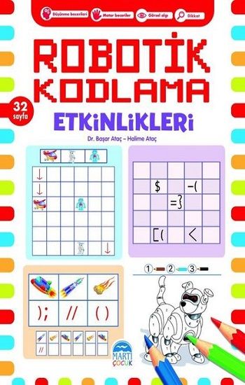 Robotik Kodlama Etkinlikleri 16 - Martı Çocuk Yayınları Kitap