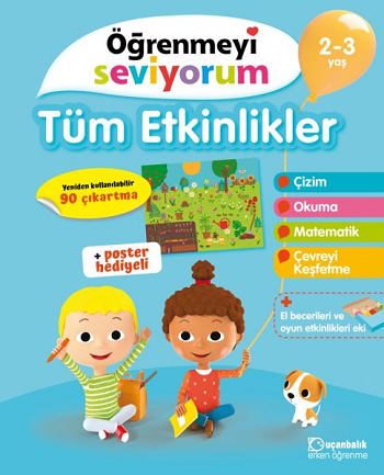 Tüm Etkinlikler - Öğrenmeyi Seviyorum 2-3 Yaş - Uçanbalık Yayıncılık Kitap