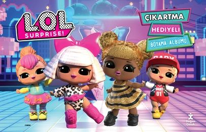 LOL Surprise Çıkartma Hediyeli Boyama Albümü – Kolektif – Doğan Çocuk – kitap kapağı