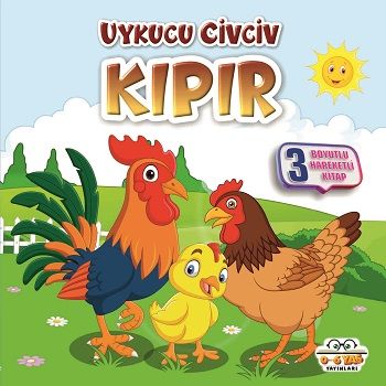 Uykucu Civciv Kıpır Kışın - Benim Canım Çiftliğim (Sıvama Cilt) – Ahmet Ş. Güllüoğlu – 0-6 Yaş Yayınları – kitap kapağı