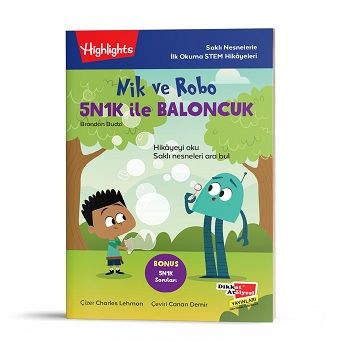Nik ve Robo 5N1K ile Baloncuk – Brandon Budzi – Dikkat Atölyesi Yayınları – kitap kapağı