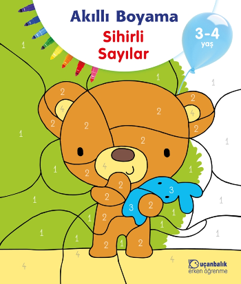 Akıllı Boyama Sihirli Sayılar 3-4 Yaş - Uçanbalık Yayıncılık Kitap