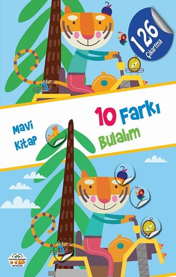 10 Farkı Bulalım - Mavi Kitap – Barbaros Özcan – 0-6 Yaş Yayınları – kitap kapağı