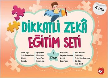Dikkatli Zeka Eğitim Seti 1. Kitap (4 Yaş) – Neşe Duran – Beyaz Balina Yayınları – kitap kapağı