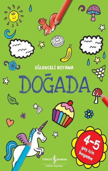Doğada – Eğlenceli Boyama – İş Bankası Kollektif – İş Bankası Kültür Yayınları – kitap kapağı
