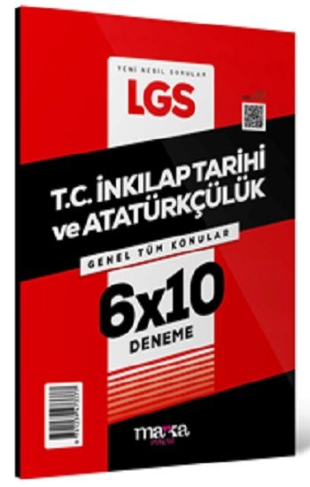 2025 LGS Genel Tüm Konular T.C. İnkılap Tarihi ve Atatürkçülük 6 Deneme – Marka Komisyon – Marka Yayınları – kitap