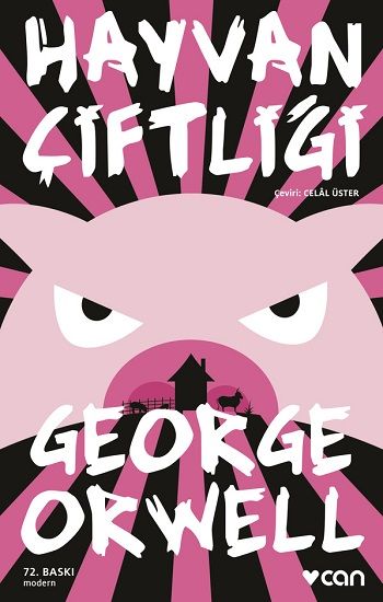 Hayvan Çiftliği – George Orwell – Can Yayınları – kitap kapağı