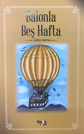 Balonla Beş Hafta – Jules Verne – Fark Yayınları – kitap kapağı