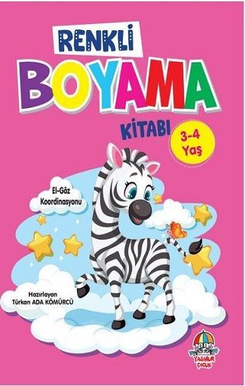 Renkli Boyama Kitabı – Türkan Ada Kömürcü – Yağmur Çocuk Yayınları – kitap kapağı