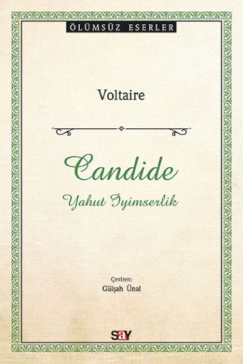 Candide – Voltaire – Say Yayınları – kitap kapağı