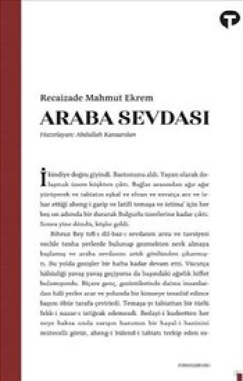 Araba Sevdası – Recaizade Mahmut Ekrem – Turkuvaz Kitap – kitap kapağı