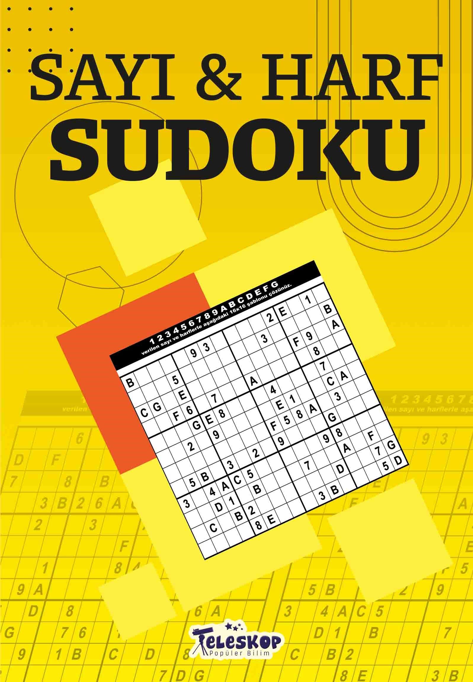 Sayı ve Harf Sudoku – Hakan Kayar – Teleskop Popüler Bilim – kitap kapağı